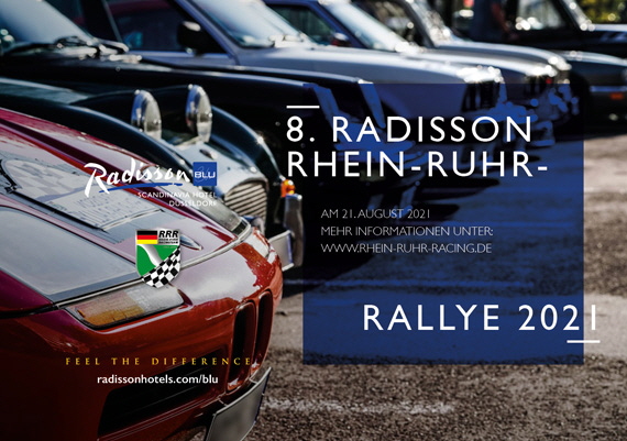8. Radisson Rhein-Ruhr-Rallye am 21. August 2021 - mehr Informationen anklicken